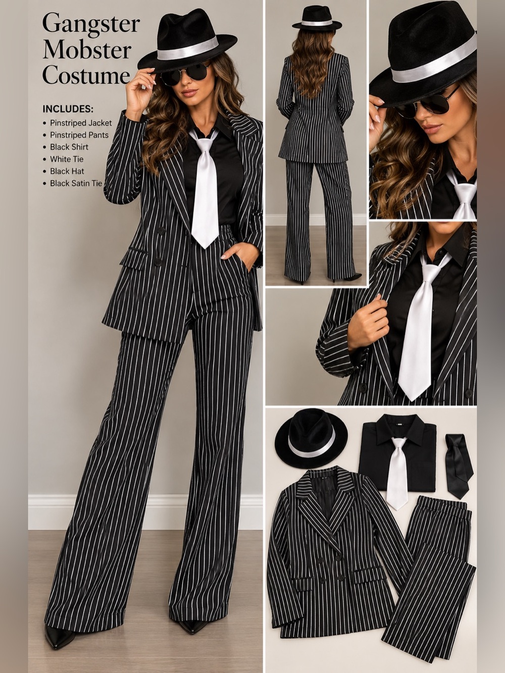 Mobster costume/ pin stripe
